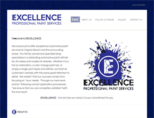 Tablet Screenshot of excellencepaint.com